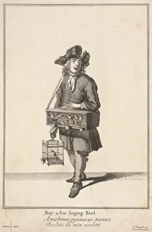 Marcellus Laroon Prints: Buy a fine singing Bird, Cries of London, (c1688?). Artist: Pierce Tempest