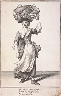 Marcellus Laroon Prints: Buy a fine Table Basket, Cries of London, (1688?)