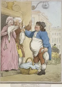 Street Cry Prints: Buy my Goose, my fat Goose, plate II of Cries of London, 1799. Artist: H Merke