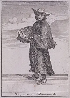 Marcellus Laroon Prints: Buy a new Almanack, Cries of London, (c1688?)