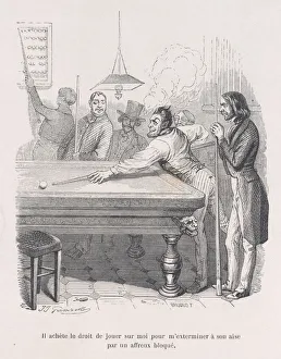 Billiards Gallery: He buys the right to defeat me at his ease with a successful shot