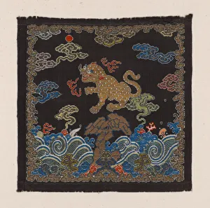 Leopard Prints: Buzi (Court Rank Badge), China, Qing dynasty(1644-1911), 1775 / 1800. Creator: Unknown