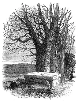 Illegitimacy Prints: Byron's Tomb at Harrow, 1862