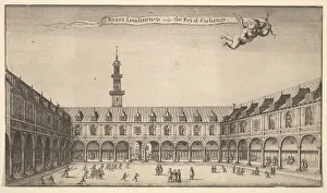 Arcade Prints: Byrsa Londinensis vulgo the Royal Exchange (Royal Exchange, London), ca. 1647