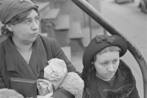 Bethlehem Pennsylvania Usa Prints: Bystanders, Bethlehem, Pennsylvania, 1936. Creator: Walker Evans
