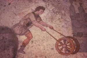 Byzantine Floor Mosaic in the Great Palace, Istanbul, 20th century