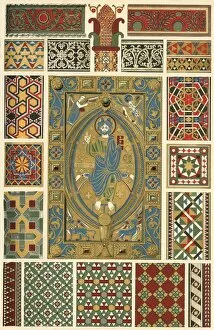Hochdanz Gallery: Byzantine incrusted enamel, marble mosaic, glass mosaic, (1898). Creator: Unknown