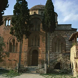 Central Greece And Euboea Prints: The Byzantine monastery at Daphni, 11th century