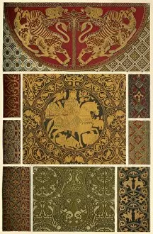 Byzantine Gallery: Byzantine weaving and embroidery, (1898). Creator: Unknown