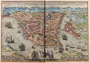 Hogenberg Prints: Byzantium. Constantinopolis (From: Civitates Orbis Terrarum)