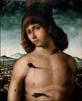 Christian Saint Collection: c. 1490. Creator: Pietro de Saliba (active ca. 1497-1530)