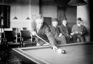Billiard Table Prints: C. Demarest, 1912. Creator: Bain News Service