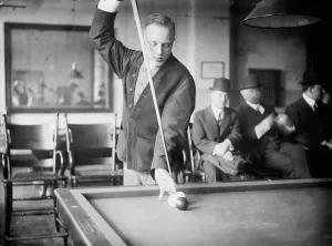 Billiard Table Prints: C. Demarest [billiards - pool], between c1910 and c1915. Creator: Bain News Service
