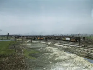 C. M. St. P. & P. R. R. general view of part of the yard, Bensenville, Ill. 1943. Creator: Jack Delano