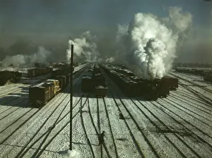 Chicago And North Western Railway Company Gallery: C & NW RR, a general view of a classification yard at Proviso Yard, Chicago, Ill. 1942