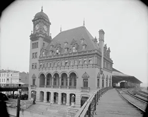 Rail Road Prints: C. and O. Ry. station, Richmond, Va. between 1900 and 1905. Creator: Unknown