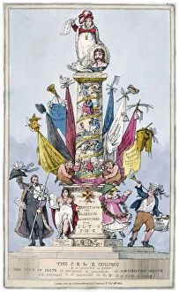 Alderman Collection: The C-r-l-e Column, 1821. Artist: John Baker