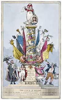 Caroline Of Brunswick Wolfenbuttel Gallery: The C-r-l-e Column, 1821. Artist: John Baker