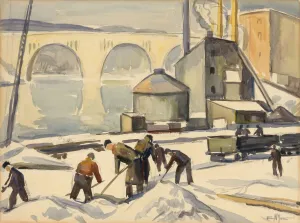 C. W. A. Worker at Key Bridge, n. d. Creator: Edgar Nye