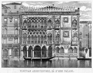 The Ca d Oro, Venice, Italy, c19th century