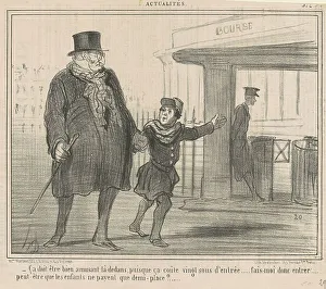 Ca doit être bien amusant la-dedans... 19th century. Creator: Honore Daumier