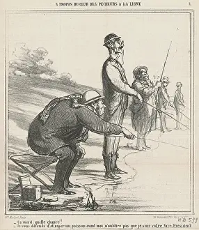 Competitor Prints: Ca mord, quelle chance!, c1866. Creator: Honore Daumier