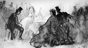 Paul George Prints: At the Cabaret, 19th century, (1930). Artist: Constantin Guys