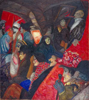 Images Dated 19th June 2013: Cabaret Black Cat, 1913. Artist: Grigoriev, Boris Dmitryevich (1886-1939)