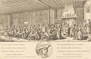 Being Sick Gallery: Cabaret of Ramponaux, c. 1760. Creator: Unknown