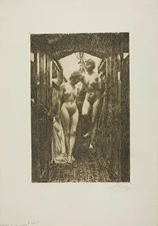Entering Prints: Cabin, 1917. Creator: Anders Leonard Zorn