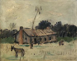 Cabin in Alabama, ca. 1915-1925. Creator: Anne Goldthwaite