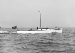 The cabin cruiser Minnehaha, 1914. Creator: Kirk & Sons of Cowes