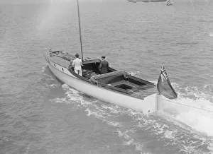 The cabin cruiser Minnehaha, 1914. Creator: Kirk & Sons of Cowes