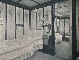 Single Bed Prints: Cabin-De-Luxe on the North German Lloyd SS. Kronprinzessin Cecilie, c1907