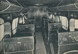 Airline Collection: Cabin of a De Havilland DH86B biplane, c1934 (c1937)