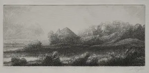 Cabin in the Marsh. Creator: Alphonse Legros (French, 1837-1911)
