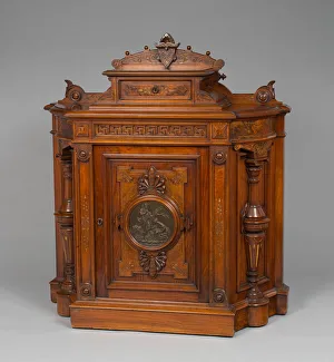 Linen Press Gallery: Cabinet, 1875 / 77. Creator: George Croome