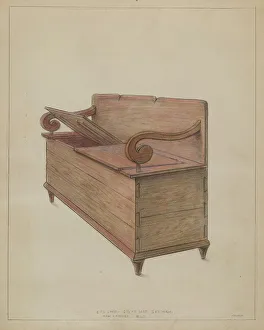 Storage Prints: Cabinet, c. 1936. Creator: Franklin C. Moyan