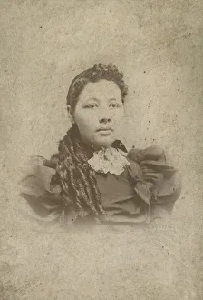 Ringlets Collection: Cabinet card of an unidentified member of the Vass family, 1880-1917