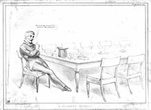 John Doyle Collection: A Cabinet Council, 1834. Creator: John Doyle