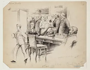 Suit And Tie Prints: Cabinet Meeting, late 19th century. Creator: Maurice Thompson