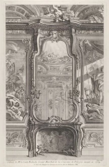 Meissonier Gallery: Cabinet de Mr le Compte Bielinski, from Oeuvres de Juste Aurelle Meissonnier, ca