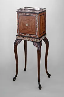 Linen Press Gallery: Cabinet on Stand, England, c. 1760. Creator: William Vile