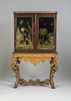 Linen Press Gallery: Cabinet on Stand, Netherlands, Late 17th century. Creator: Unknown