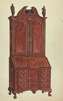 Bureau Prints: Cabinet-Top Desk, c. 1953. Creator: Francis Borelli