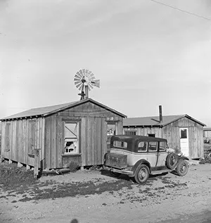 Cabins which rent for ten dollars... Arkansawyers auto camp, Greenfield, Salinas Valley, CA, 1939 Cabins which rent for ten dollars... Arkansawyers auto camp, Greenfield, Salinas Valley, CA, 1939