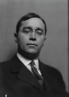 Studious Prints: Cable, Benjamin S. Mr. portrait photograph, 1913. Creator: Arnold Genthe
