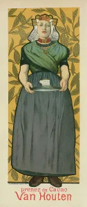 Cacao Prints: Cacao Van Houten, 1896. Creator: Willette, Adolphe (1857-1926)