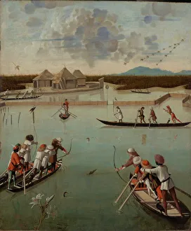 Noon Prints: Caccia in laguna (Hunting on the Lagoon)