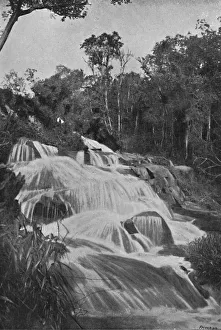 Cachoeira no Rio Dourado (Lencoes), 1895. Artist: Axel Frick